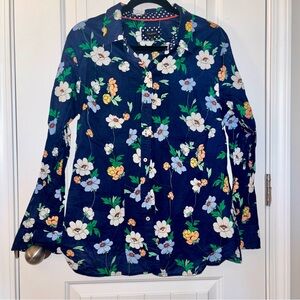 Floral Navy Women's Top